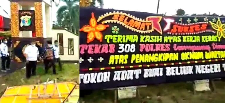 Papan Bunga Senilai 6 Juta, Muncul di Dakwaan Wilson Lalengke 1