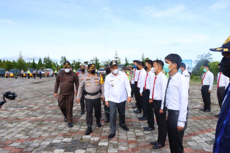 Polres Humbahas Lakukan Gelar Pasukan OPS Ketupat 1