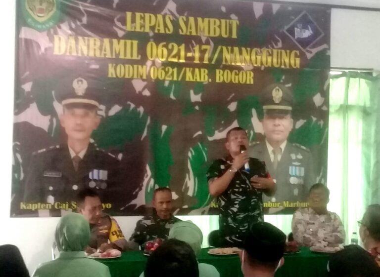 Lepas Sambut Danramil Nanggung Dihadiri Kapolsek, Camat, GM Antam serta Seluruh Kades 2