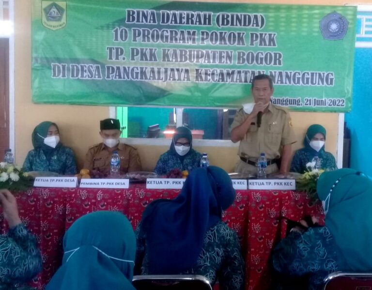 PKK serta Pemdes Pangkal Jaya Sambut Baik TP PKK Kab. Bogor 1