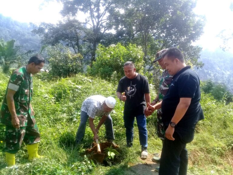 Koramil 0621-17 Nanggung Adakan Penanaman 1000 Pohon di Kampung Ciguha Desa Bantar Karet 1
