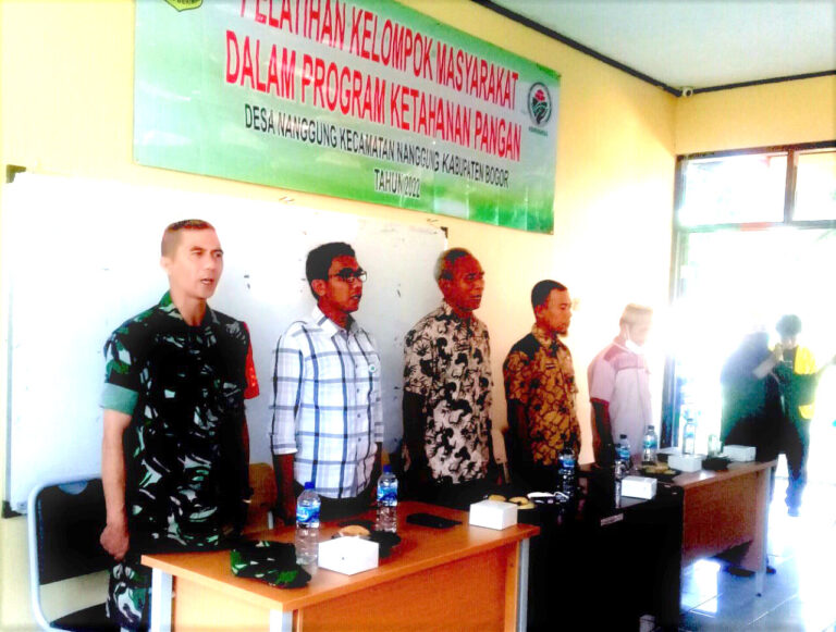 Program Ketahanan Pangan Pemdes Nanggung Adakan Pelatihan Kelompok Masyarakat 1