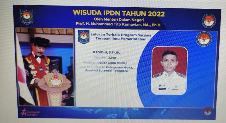 Rasidin, S.Tr.IP asal pendaftaran Provinsi Sulawesi Tenggara 3