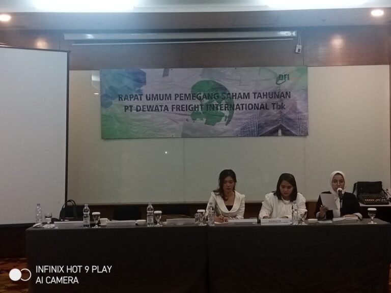 Manajemen PT. Dewata Freight International, Tbk (“Perseroan”) Gelar Rapat Umum Pemegang Saham Tahun 2021 Kedua 1