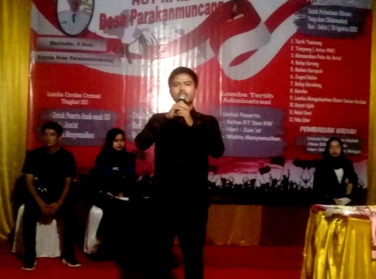 Merayakan Hut RI yang Ke 77 Kades Parmun Berikan Hadiah untuk Juara Lomba 1