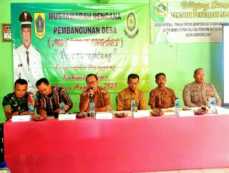 Kades Curug Bitung, Laksanakan Musrembangdes Dihadiri Kasi Ekbang Kecamatan Nanggung 1