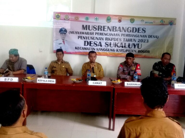 Kades Sukaluyu Laksanakan Musrembangdes Didampingi Babinsa serta Babinmas 1