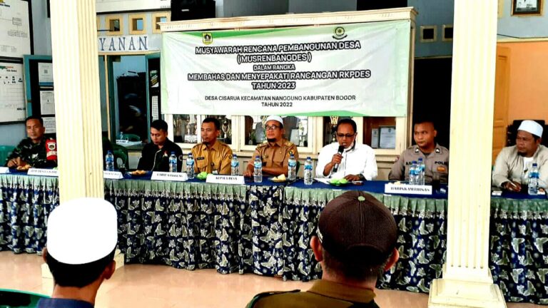 Kasi Ekbang Kecamatan Nanggung Hadiri Musrembangdes Cisarua 1