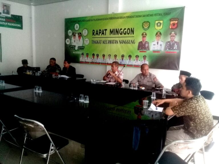 Koramil serta Polsek Hadiri Rapat Kordinasi di Kecamatan Nanggung 1