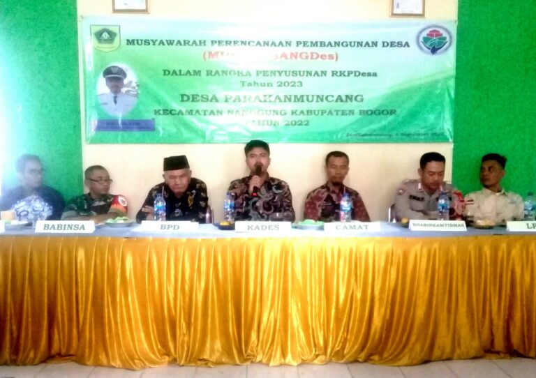 Musrenbangdes Parakan Muncang Dihadiri Kasi Ekbang 1