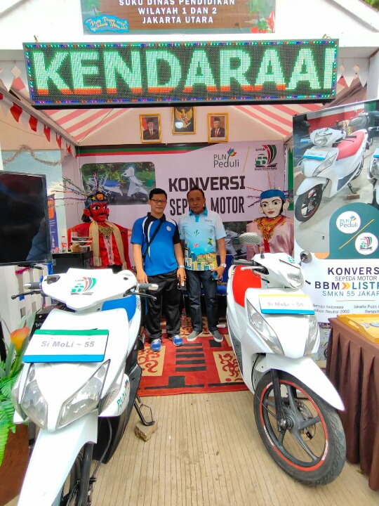 SMKN 55 Jakarta Ciptakan Si-Moli 55, Sepeda Motor Listrik Berkecepatan Maksimum Lima Puluh Kilometer Per Jam 1