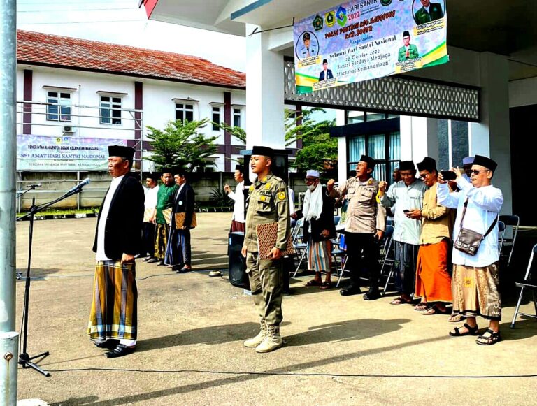 Muspika Kecamatan Nanggung Adakan Upacara Hari Santri Nasional 1