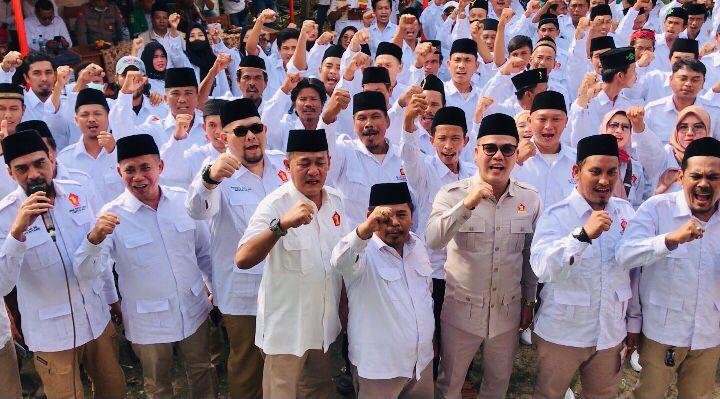 PAC Gerindra Sukakarya dikukuhkan, Ini Pesan Ketua DPC Gerindra Aria Dwi Nugraha 1