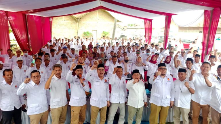 Pengukuhan PAC Gerindra Sukawangi, Ini Pesan Ketua DPC Gerindra Kabupaten Bekasi 1