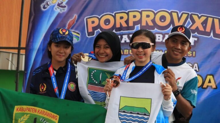 3 Medali Emas Dari Cabor Sepatu Roda Untuk Kontingen Kab Bekasi