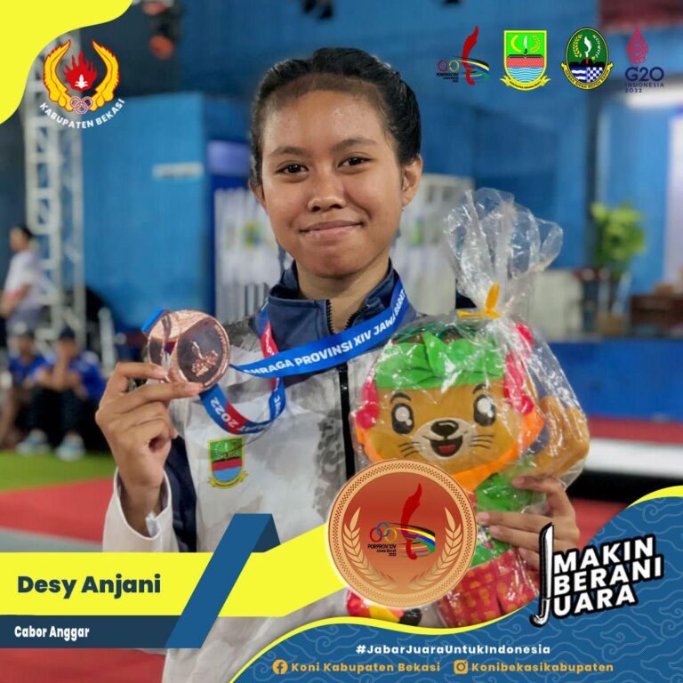Atlet Anggar Kab. Bekasi Sumbang 1 Medali di Laga Pertama Porprov XIV Jabar