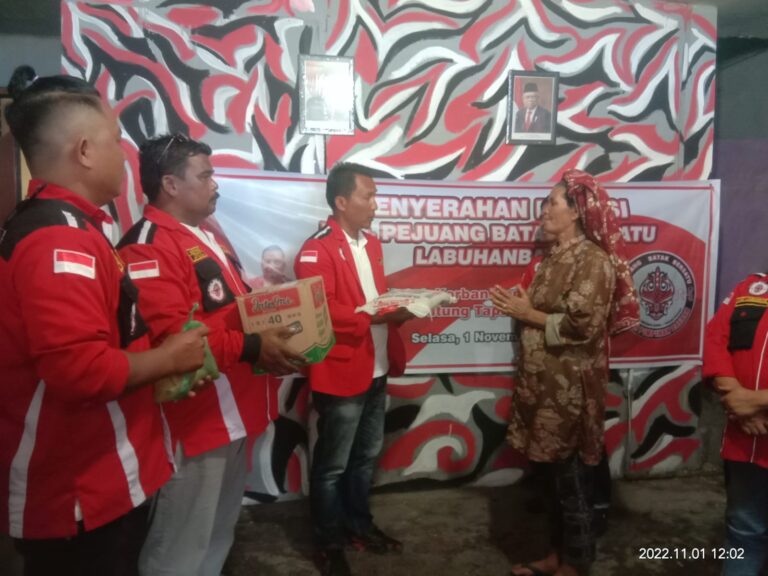 Dalam Rangka Hari Sumpah Pemuda DPD Pejuang Batak Bersatu Labuhan Batu Beri Tali Asih Korban Gempa Taput 1