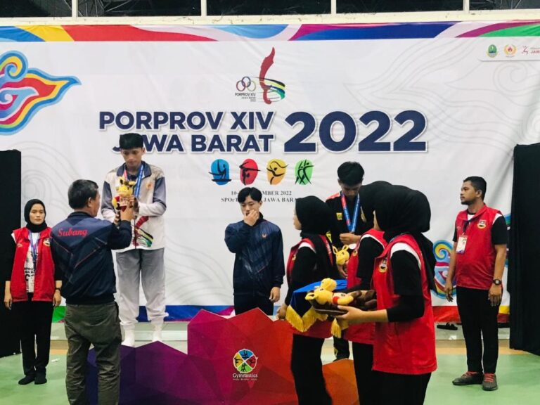 Empat Medali Emas di Raup Kontingen Kab Bekasi Dari Cabang Senam