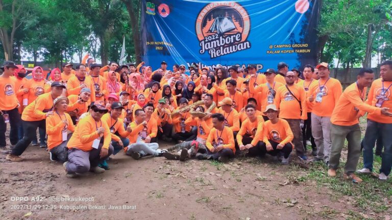 Jambore Relawan Kabupaten Bekasi, Kadis BPBD Apresiasi Kepada Relawan Tanggap Bencana 1