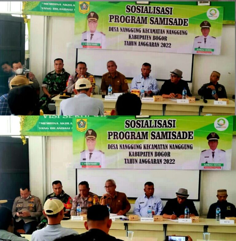 Kapolsek Hadiri Sosialisasi Sami Sade Desa Nanggung 1