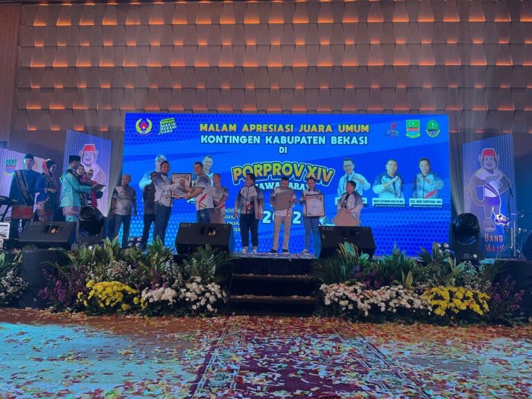 Malam Apresiasi Juara Umum Porprov XIV Jabar, Kab Bekasi dan Penggalangan Dana Gempa Cianjur