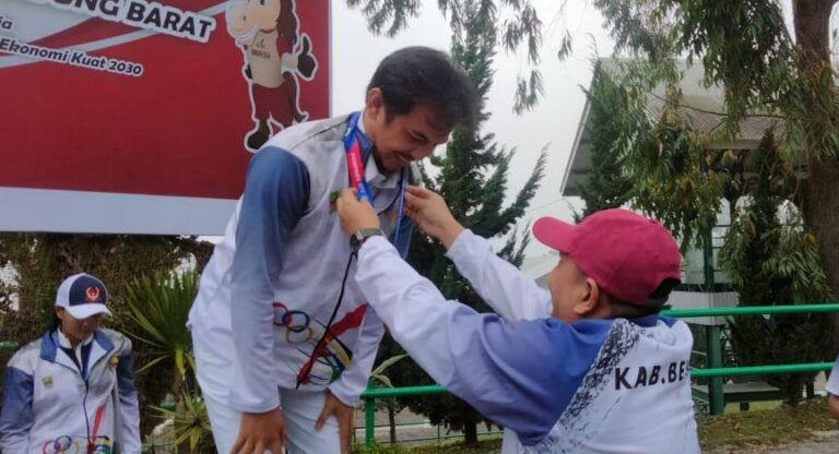 Medali Emas Perdana di Raih kontingen Kabupaten Bekasi di Ajang Porprov XIV Jabar