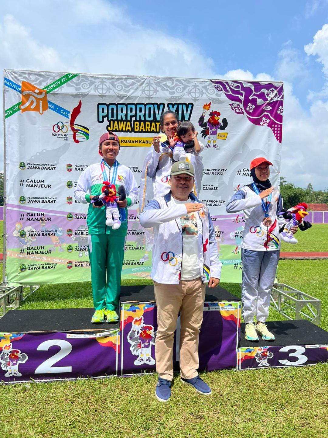 Medali Emas di Raih Atletik Kab Bekasi Porprov XIV Jabar