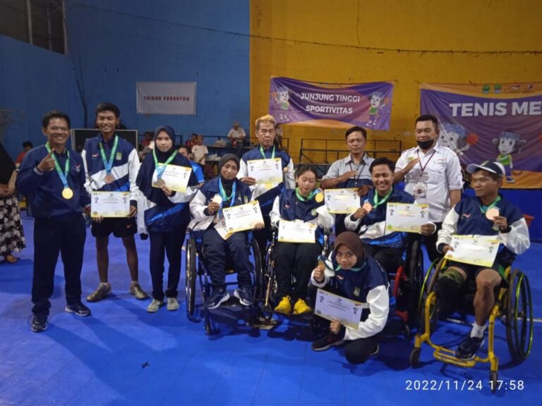 Sabet 9 Medali di Hari Kedua Cabor Tenis Meja Kab Bekasi di Peparda VI JABAR