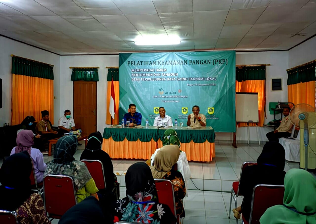 Antam Dorong Terwujudnya Daya Saing Ekonomi Lokal Melalui Penyuluhan Keamanan Pangan Kepada 50 UMKM Bogor Barat 1