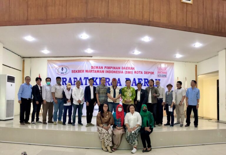 Dewan Pimpinan Daerah (DPD) Sekber Wartawan Indonesia (SWI) Kota Depok menggelar Rapat Kerja Daerah (Rakerda) 2022 1