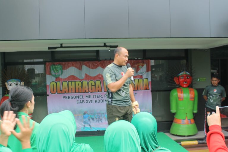 Jaga Kebugaran Tubuh, Kodim 0503 JB Gelar Olahraga Bersama 1