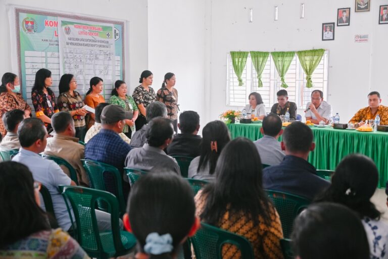 Bupati Humbahas Pimpin Rapat Penanganan Stunting di Puskesmas Matiti 1