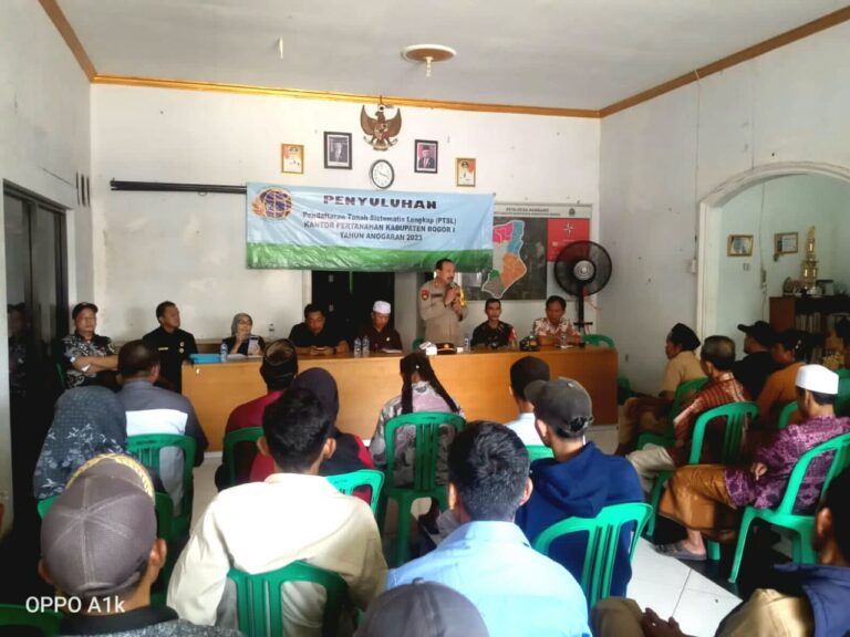 BPN Adakan Penyuluhan (PTSL) Dihadiri Kades Hambaro serta Muspika Kecamatan Nanggung 1