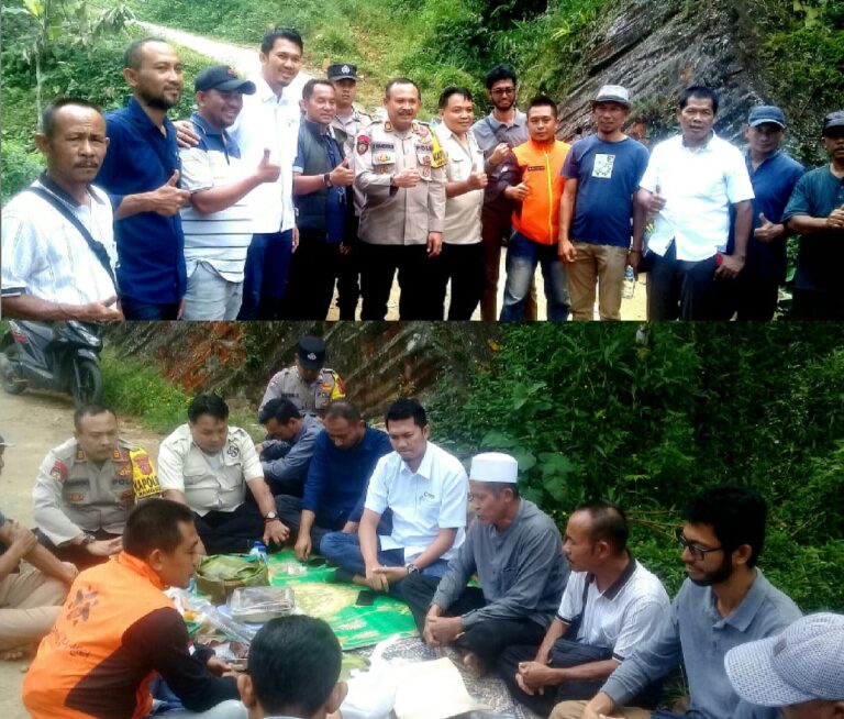 PT. Antam Pongkor serta Polsek Nanggung Laksanakan Peletakan Batu Pertama Pembangunan Jembatan 2