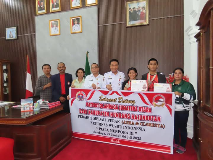 Bupati Humbahas Dr. Oloan P Nababan Terima Audensi Wushu Humbahas 1