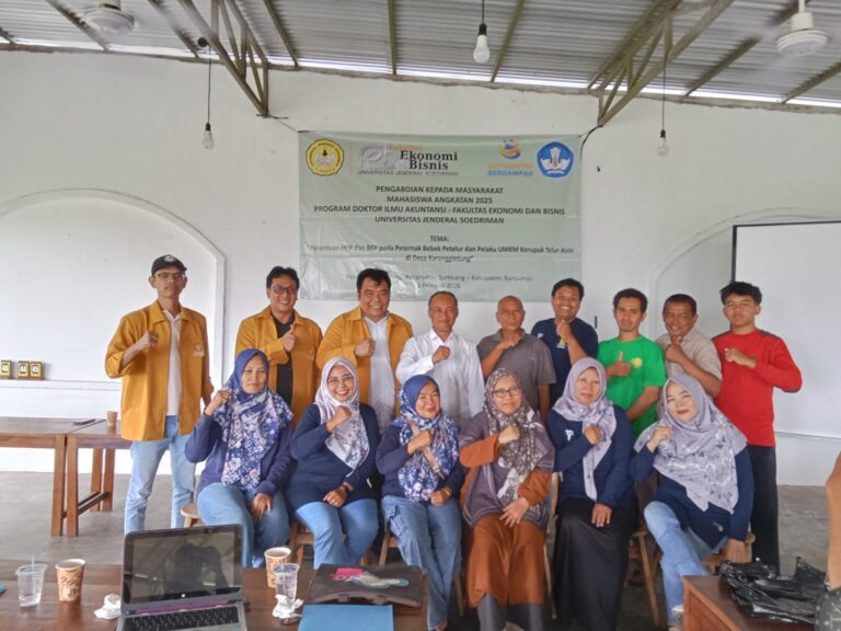 Mahasiswa Program Doktor Ilmu Akuntansi FEB Universitas Jenderal Soedirman (PDIA UNSOED) Angkatan 2025 1