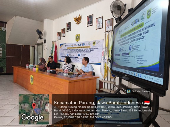 Pelaksanaan Kegiatan PkM “Komunikasi Organisasi yang Efektif 1