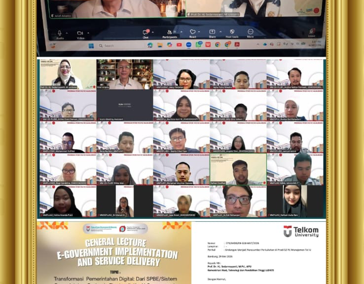S2 PJJ Manajemen Telkom University Gelar General Lecture Bahas Transformasi dari SPBE menuju AI Government 2