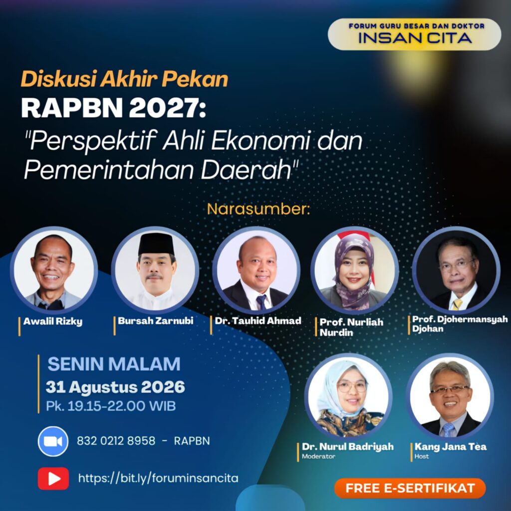 Forum Guru Besar dan Doktor Insan Cita Soroti RAPBN 2027 1
