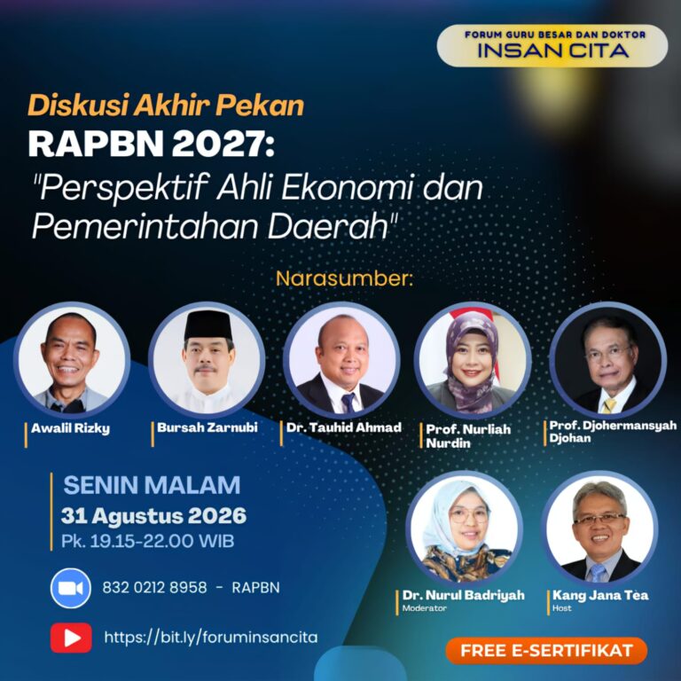 Forum Guru Besar dan Doktor Insan Cita Soroti RAPBN 2027 1